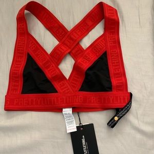 PLT Red Band Crop Top